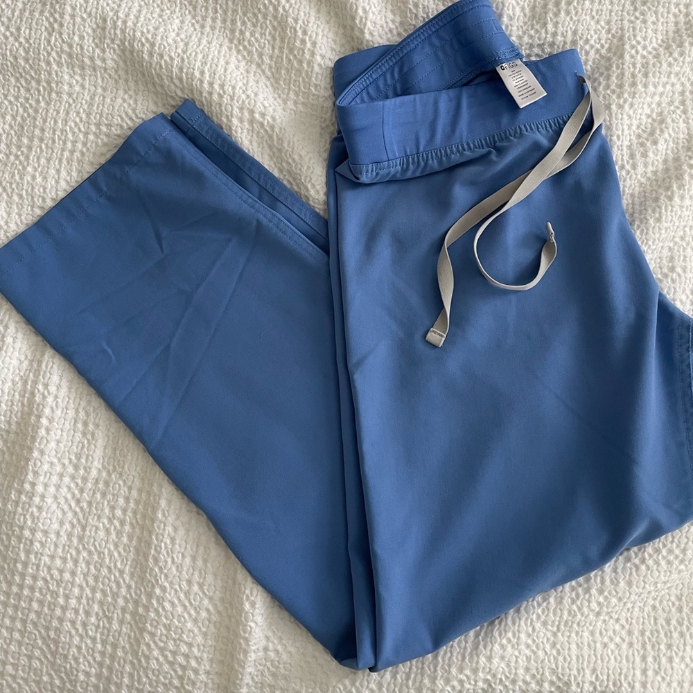 FIGS ciel blue Livingston pant SPetite